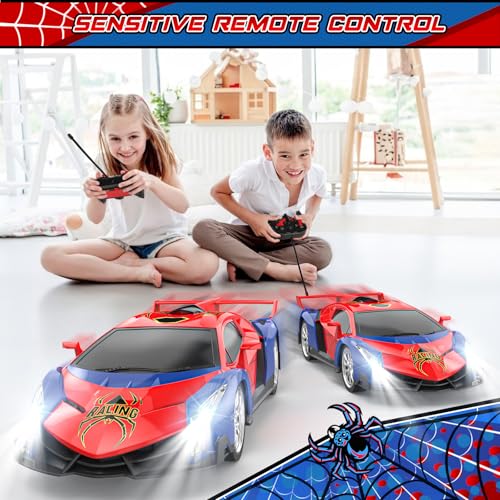 Growsland Remote Control Car for Kids, RC Cars for Boys Kids 1:18 Electric Vehicle Toy Car Hobby Racing Car Toys with Lights & Controller, Birthday Gift for 3 4 5 6 7 8 9 Year Old Boys Girls - Image 6