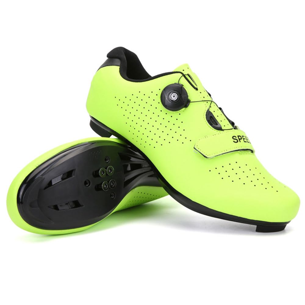 Scarpe Ciclismo Strada con Blocco Pedale Scarpe Ciclismo Unisex Scarpe MTB Uomo & Donna, Traspiranti Scarpe da Equitazione Scarpe MTB Road SPD Scarpe da Ciclismo da Bici 36-47 EU