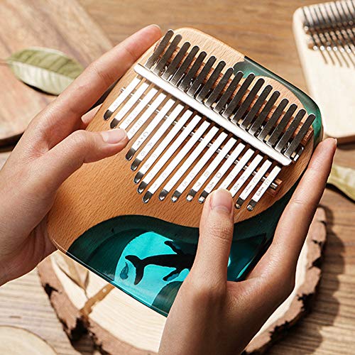 Kalimba Piano à pouce 17 touches en hêtre massif et résine époxy Kalimba portable avec marteau d’accordage, cadeau pour… - Les Beatles, Paul McCartney, John Lennon, RIngo Starr, George Harrison Kalimba Piano à pouce 17 touches en hêtre massif et résine époxy Kalimba portable avec marteau d'accordage, cadeau pour… – Image 8