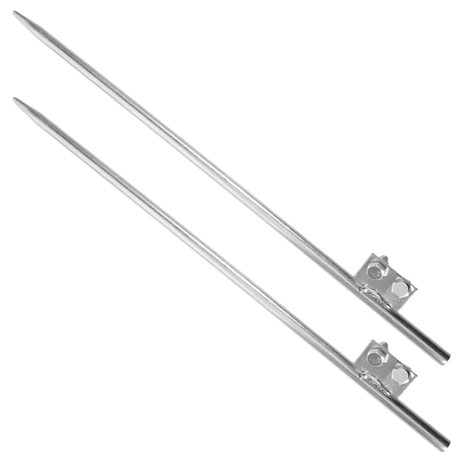 2 Stück Erdungsstäbe aus Metall für Garten, Haus und Außenbereich