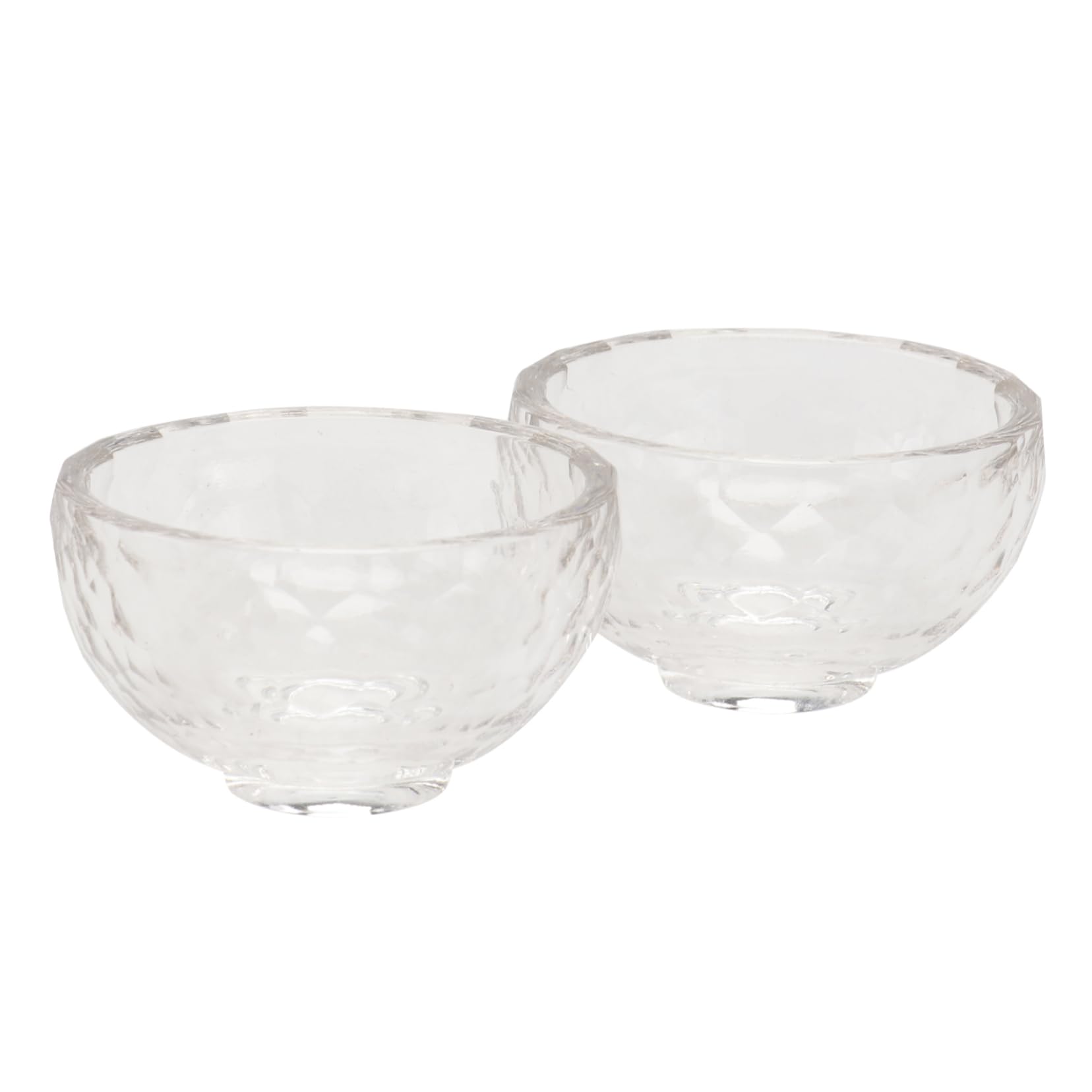 OSOLADY Crystal Bowl Beauty Tool 2pcs Mixing Bowls for Face Masks Body Butter Lotion and Hair Care and Easy to Clean