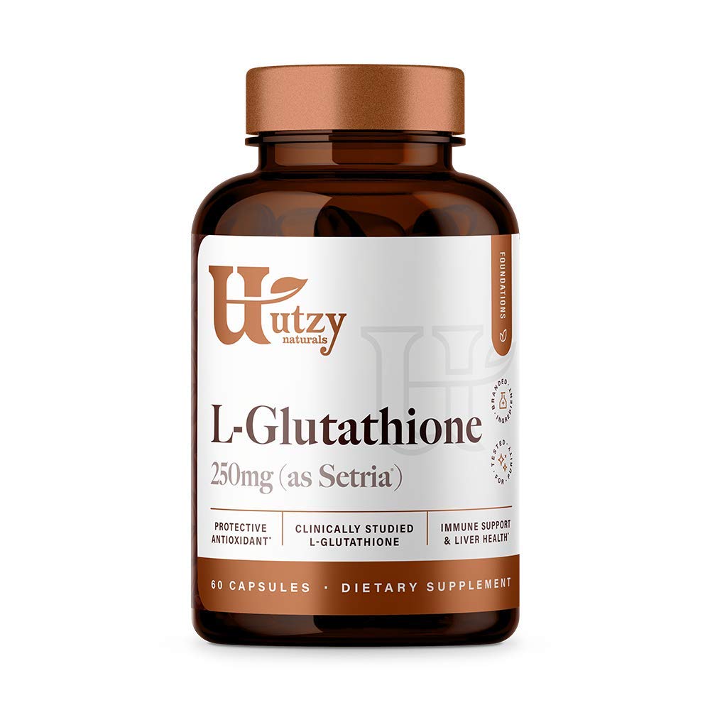 L-Glutathione | Setria® 250mg Reduced Form Glutathione | High Absorption | for Immune Health, Antioxidant Support | 60 Capsules | Made in USA