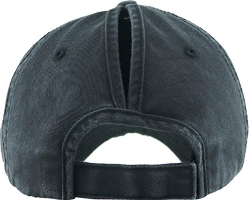 Image of Funky Junque Womens Baseball Cap Dad Hat Ponytail Messy Bun Trucker Ponycap
