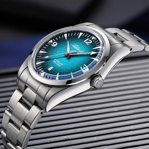 Image of ADDIESDIVE Mens Watch Automatic NH35 /8215 200M Luminous Easy to Read Dial Wrist Watch Minimalist Fashion Simple Watch Analog Date with Leather Strap and Bracelet