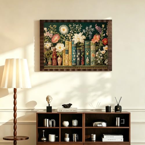 Rompecabezas para adultos de 1000 piezas - Vintage Páginas de libro con flores silvestres, puzzle desafiante con arte en alta definición, juego relajante para toda la familia miniatura 6