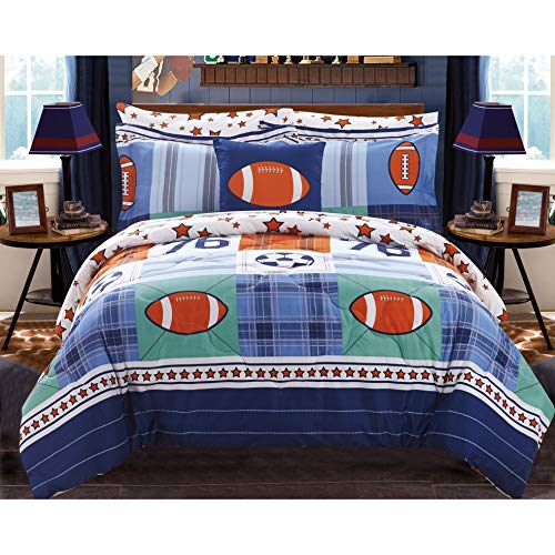 Chic Home Howard 8 Piece Reversible Athletic Youth Comforter Set Full 8 Piece