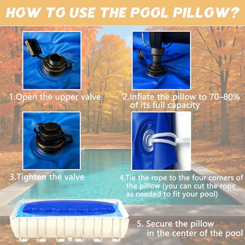Cojín de aire para cubierta de piscina 4×15 ft resistente al frío miniatura 6
