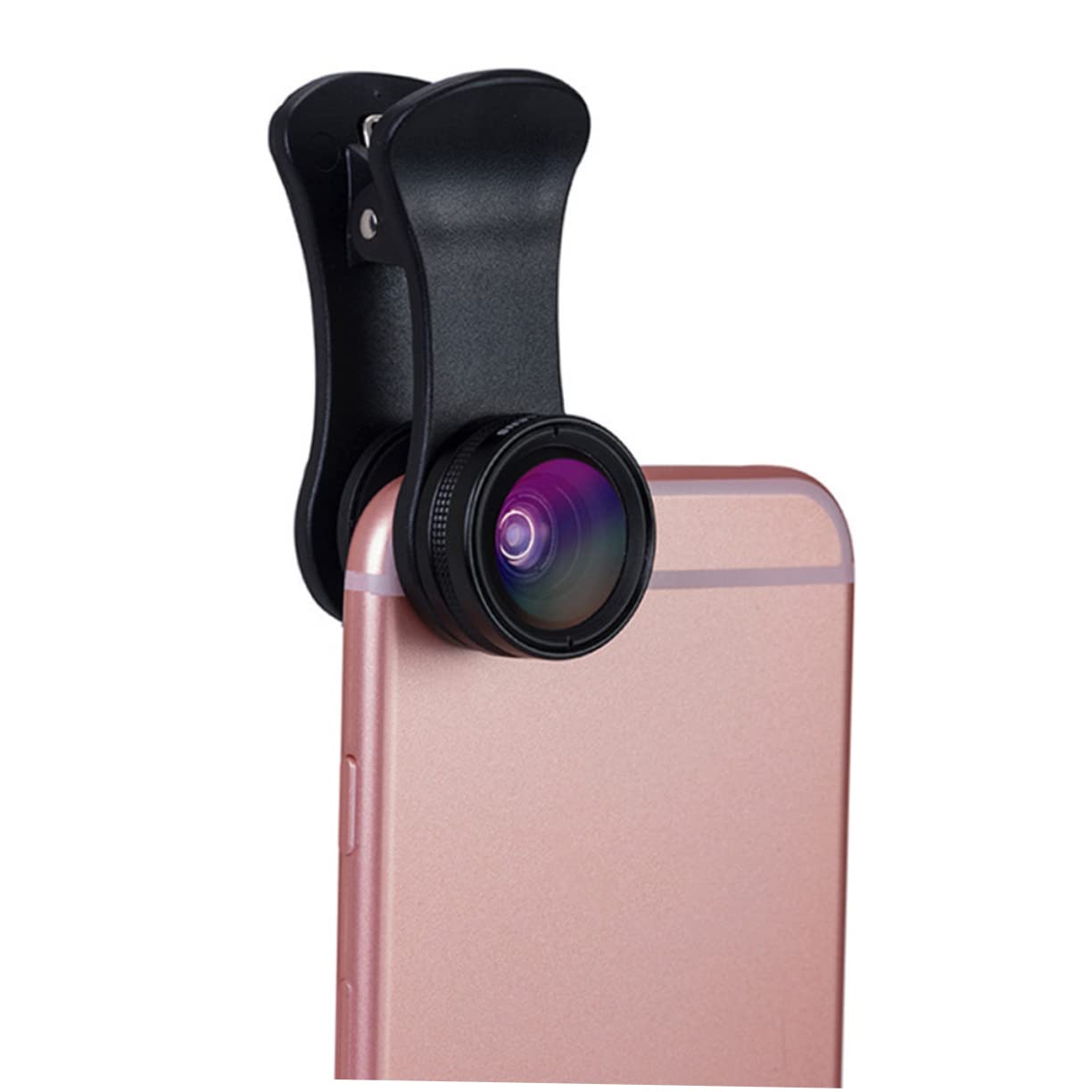 BRIGHTFUFU 2-in-1 Wide Angle Macro Phone Camera Lens Kit 0.65x 15x Clip-on for Professional Pho
