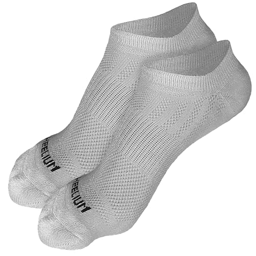 Image of HEELIUM Bamboo Ankle Socks for Men & Women | Ultra-Soft, Odour-Free, Thin & Breathable | 3X Softer than Cotton | Sizes - M (UK 4-8) & L (UK 9-13)
