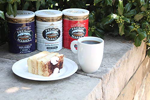 French Market Coffee, Coffee And Chicory, Medium-Dark Roast Ground Coffee, 12 Ounce Metal Can #TOP5