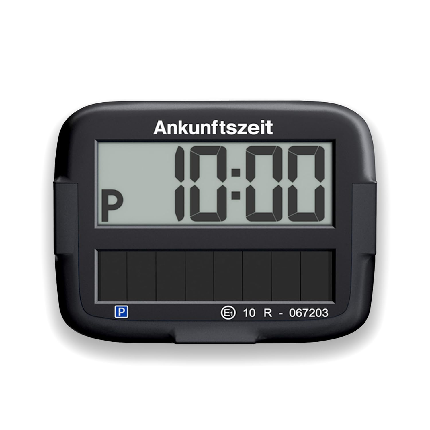 Needit Park Micro Solar Electronic Parking Disc [New Model 2025] I Infinite Energy, Zero Battery Change | Only Parking Disc in Germany with Integrated Rechargeable Battery | Black