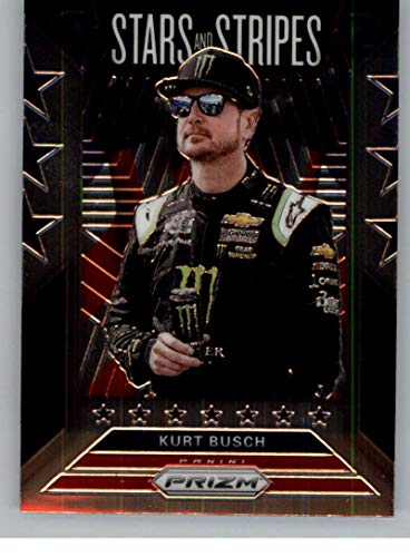 2020 Panini Prizm Stars and Stripes #8 Kurt Busch Monster Energy Chip Ganassi Racing Chevrolet NASCAR Racing Trading Card