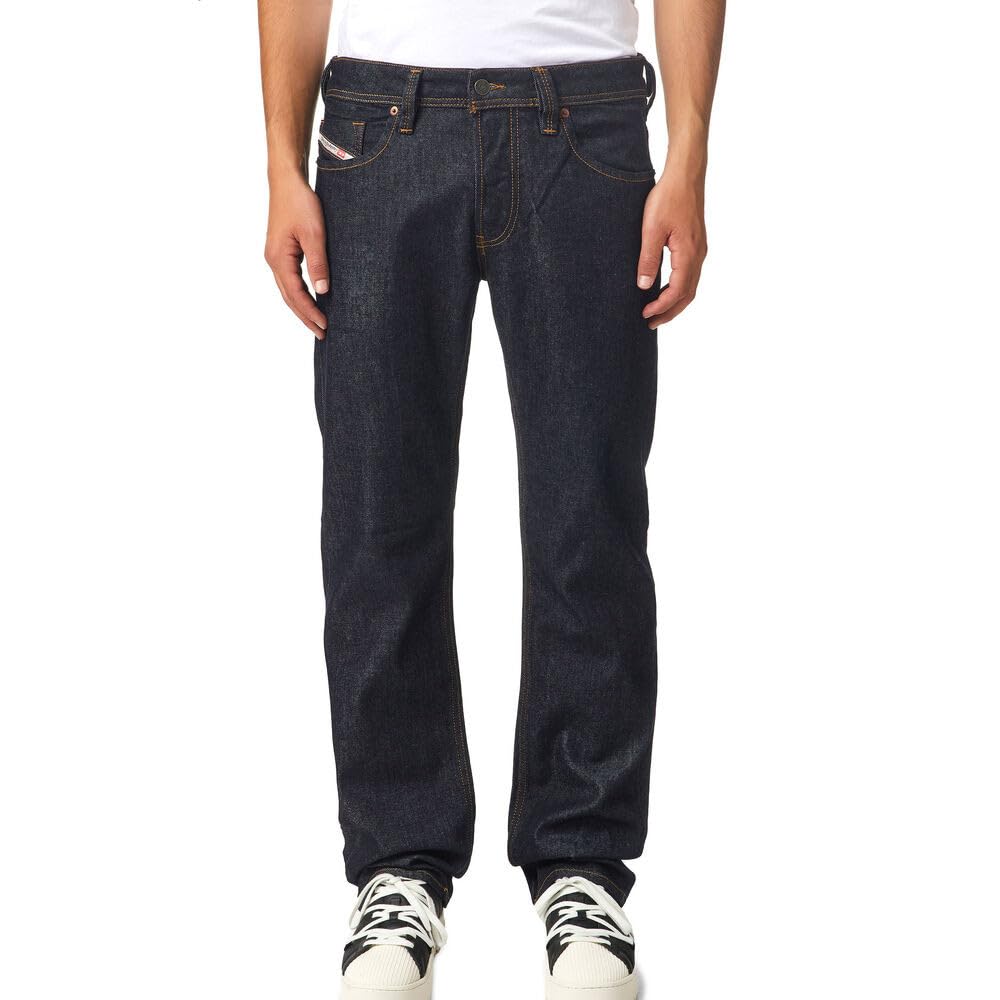 Diesel Men's Black Straight Jeans Larkee, 34 Size 16