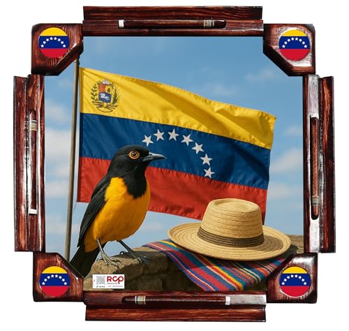 Mesa de Dominó con Diseño Bandera de Venezuela