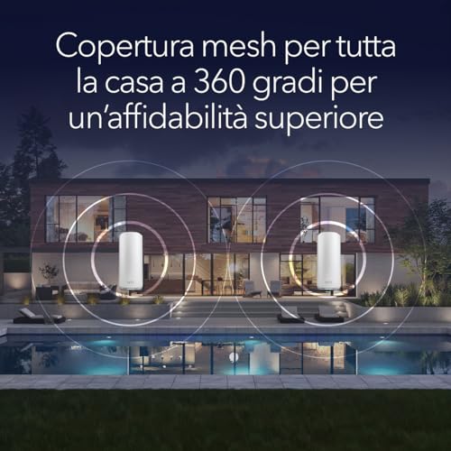 Mesh WiFi 7 Orbi serie 870 Tri-band WiFi Mesh (RBE872) router + 1 extender satellitare, funzioni di sicurezza, fino a 21 Gbps, copre 400 m2, 150 dispositivi, porta Internet 10 Gig, BE21000 - Powerline - Immagine 3