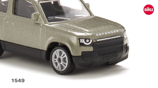 Siku 1549 Land Rover Defender 90 P400 AWD – Coche De Juguete Metálico Con Pintura Metalizada Y Neumáticos De Goma