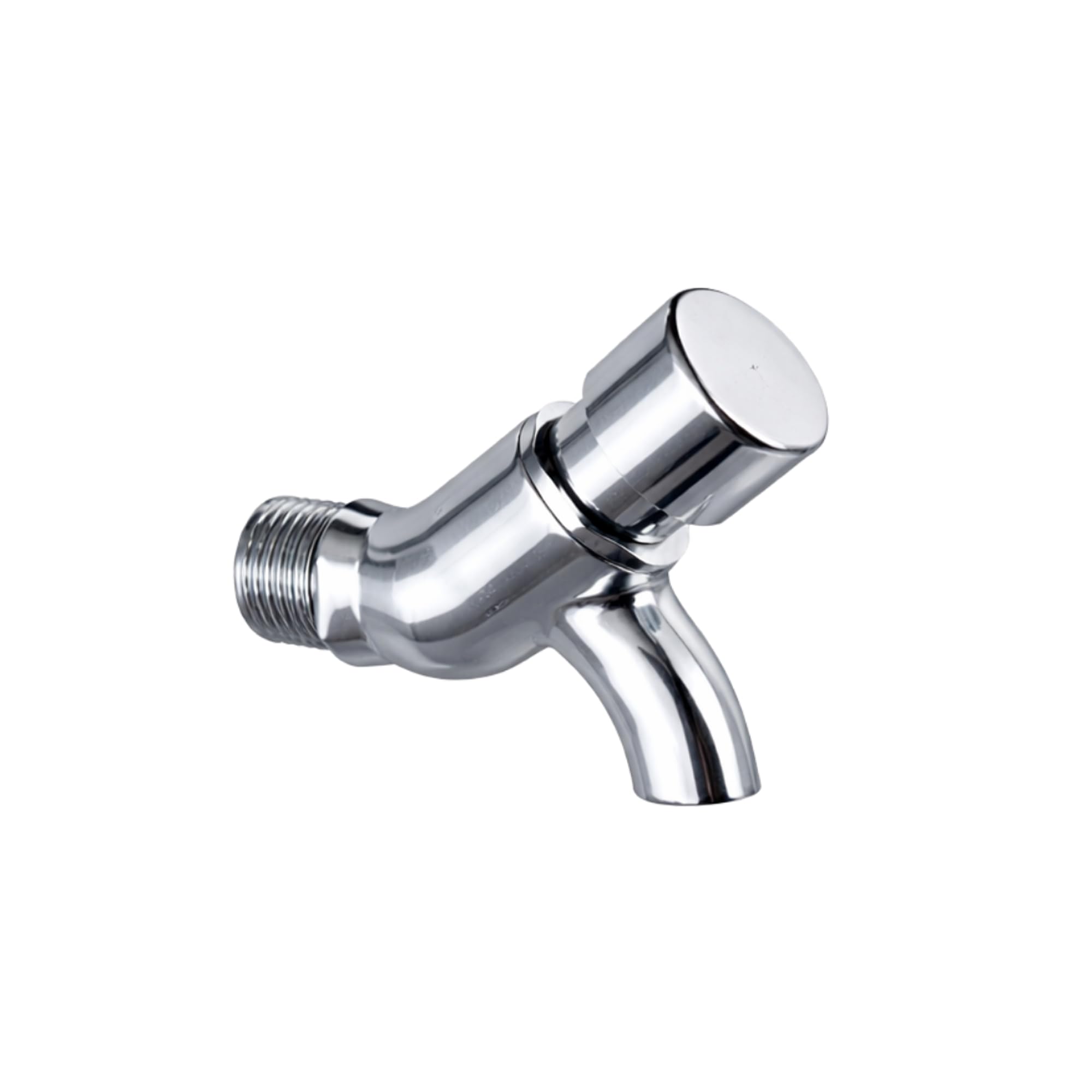 Water Tap Push Cock for Bathroom Accessories, Kitchen, Wash Basin, Kitchen Sink PMT/Brass Bib Tap for Wash Basin (Chrome Finished/Silver)-image-41