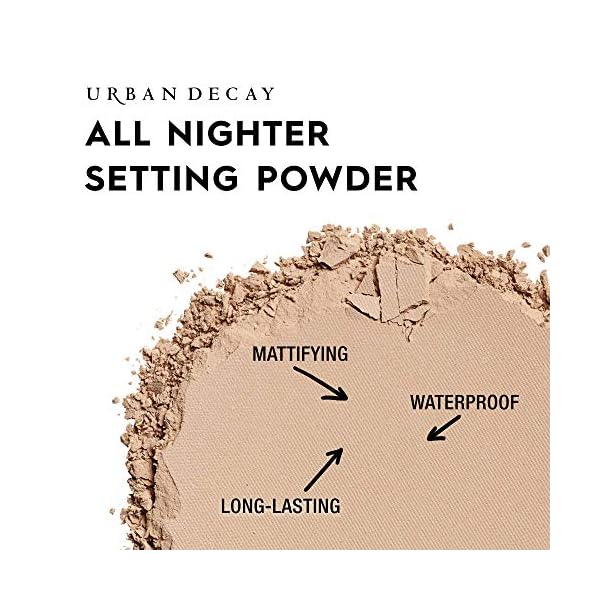 Urban-Decay-All-Nighter-Waterproof-Setting-Powder-Lightweight-Translucent-Makeup-Finishing-Powder-Smooths-Skin-Minimizes-Shine-Lasts-Up-To-11-Hours Urban Decay All Nighter Waterproof Setting Powder, Matte Finish, Universal Translucent Pressed Powder, Mattifies Shine & Oil, Sweat-Proof, Blurs Pores, Smooths Skin, Vegan, Cruelty-free - 0.26 oz