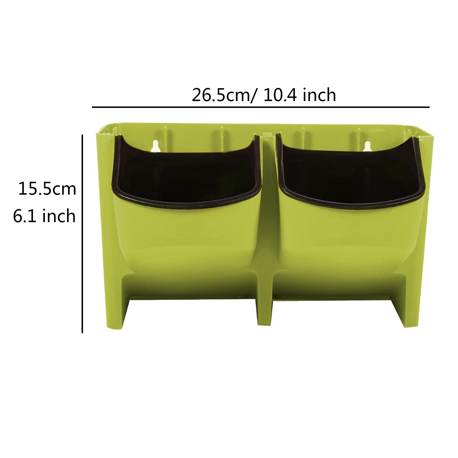 SISWIM Wiszące donice Pionowe donice ścienne można układać w stos wiszące ogrodowe plastikowe doniczki na kwiaty kosz na rośliny bonsai torba do uprawy wazon do wnętrz na zewnątrz dekoracja wiszący kosz dla roślin (kolor: ceglany czerwony)