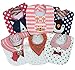 bavaglini neonata, LITTLE DETAIL, regalo neonata set pappa svezzamento regali neonata accessori neonata regalo neo mamma 100% Cotone, 6 Bavaglini Double Face 12 Fantasie.