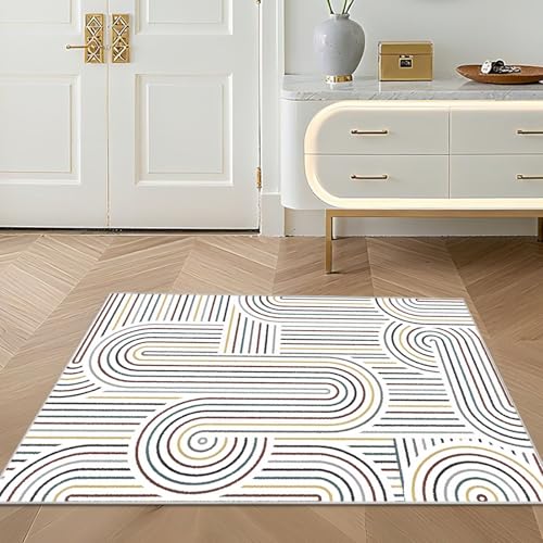 Tapis cuisine résistant usure 120x160 moderne blanc - 7