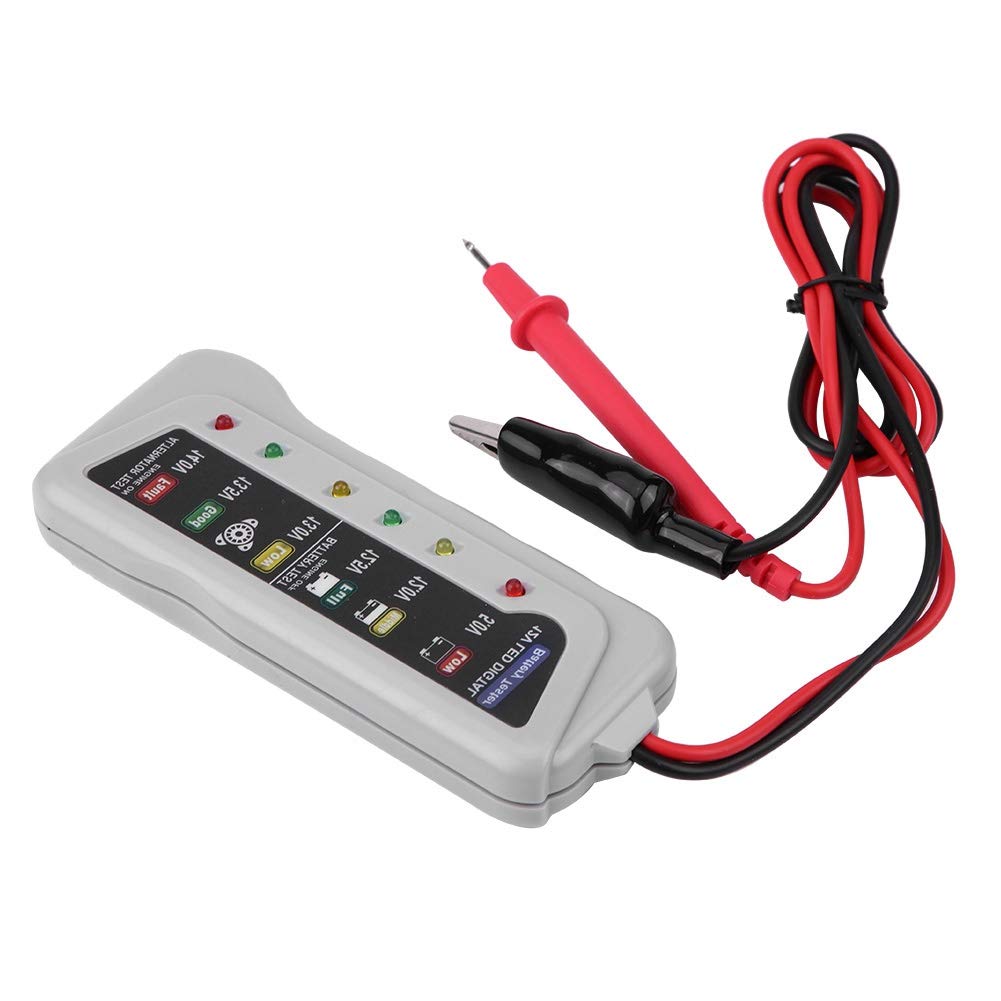 KIMISS Tester akumulatorów samochodowych for 12V-14.8V, analizator stanu baterii, ładowarka i konserwator, narzędzie diagnostyczne