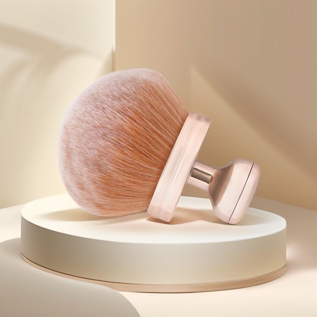 74mm Wide Kabuki Self-Tanning Applicator Brush for Body & Back – Extra Large Oval Makeup Brush with Dense Bristles For Self Tanner, Streak-Free Tan Blending for Face/Legs/Bronzer