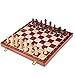Xiaoli Schach Bestnote Holzklapp Große Schachspiel Handarbeit Massivholz Stücke Walnuss Schachbrett Kinder Unterhaltung Geschenk Brettspiel Schachbrett