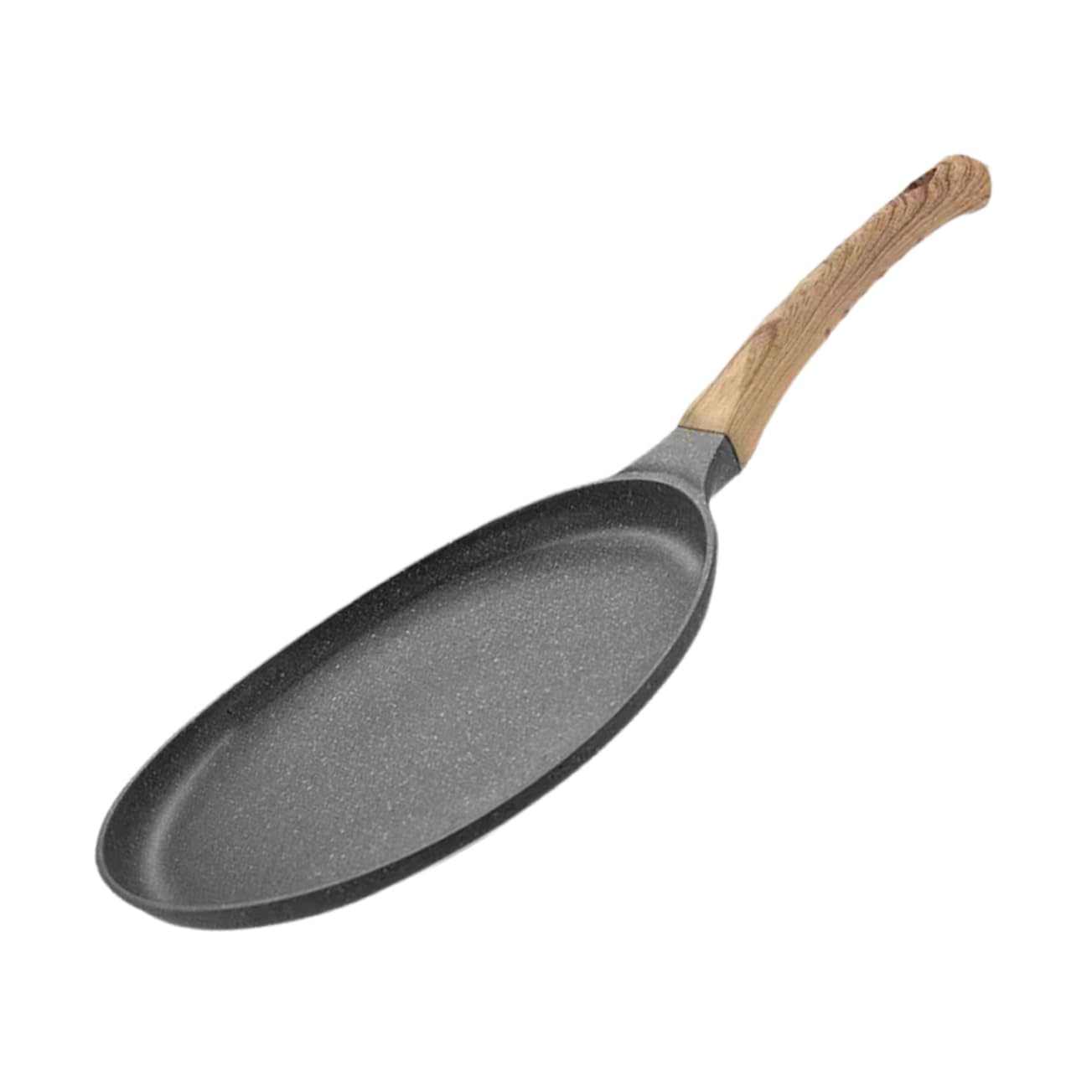 CIYODO Aluminum Non-stick Frying Pan Egg Pan Crepe Tortilla Cooking Sturdy Handle Easy Clean Portable