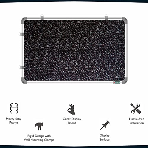 Image of YAJNAS 3x4 Feet (122x89 CM) Premium Material Notice Pin-up Board /Pin-up Board /Soft Board /Bulletin Board /Pin-up Display Board for Office, School and Home. (Blue Blush, 122x89 CM)