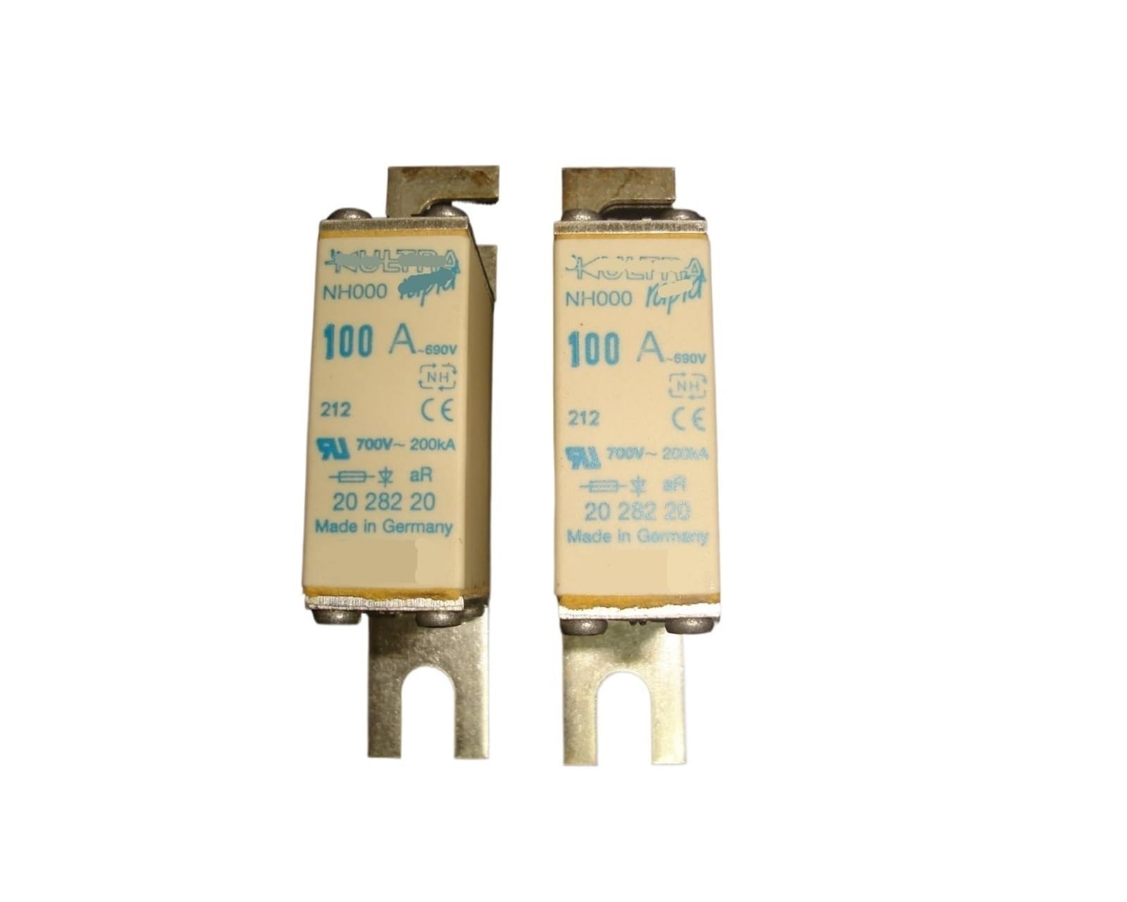 VSPPJYFG 2pcs Fuses NH000 100A 690V 2028220 NH000 110A 125A 150A 160A 180A 200A 225A 250A 315A 690V NH000 350A 400A 500V 2028220(NH000 100A 2028220)