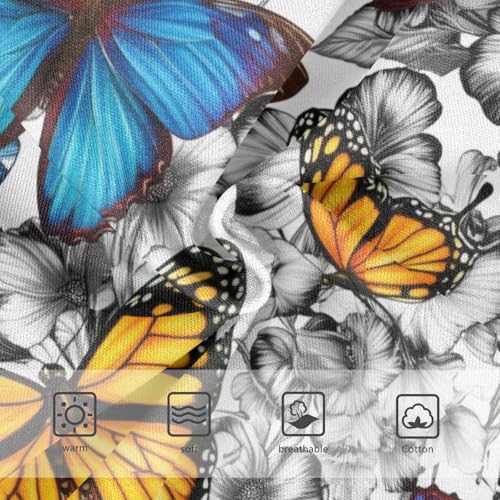 Joisal Vibrant Butterflys Blue Toddlers Underwear Floral 2t Cotton Girl Panties Cute Flower Briefs Girls Undies3