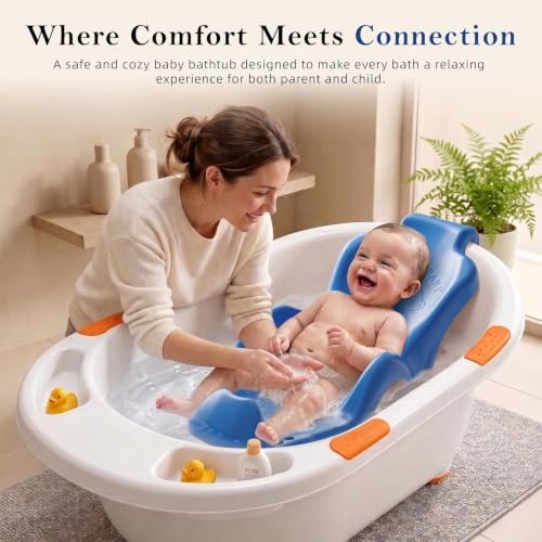 Image of StarAndDaisy Baby Bather Bath Chair for Newborns, 0-12 Months, Non-Slip & Comfortable Baby Bath Seat