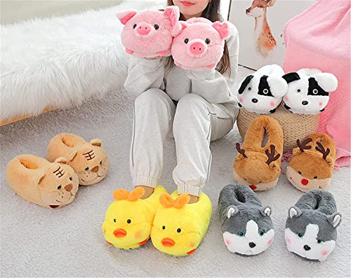 Animal Slippers - Hamster, Pig, Duck & Sheep Shoes - Winter Warm Cotton Anti-Skid Slippers4