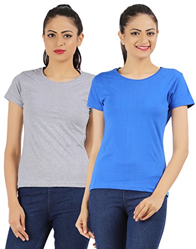Image of Ap'pulse Women's Combo Regular Fit T Shirt (Pack Of 2)