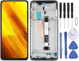 HUANGYUNCHAO Acessórios telefônicos Tela LCD original para Xiaomi POCO X3 NFC/POCO X3 Digitalizador completo com quadro Substituição do telefone celular