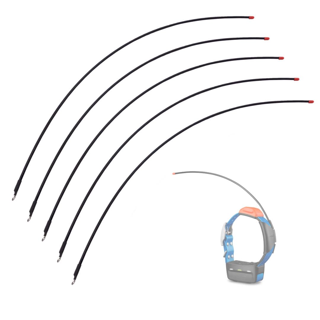 3 PCS Replacement Antennas for Garmin Dog Collar, Standard VHF Long-Range Antenna for Garmin T20, TT25, T5, TT10, TT15, DC50, TB10 Dog Device, Black