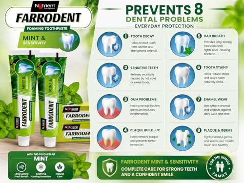 Image of Toothpaste 100g - Pack of 2 | Teeth Whitening | Stain Removal Tooth Paste with Mint Flavour | Advanced Health Anti-Germ Toothpaste | Whitens Yellow Teeth | Enamel-Safe for Daily