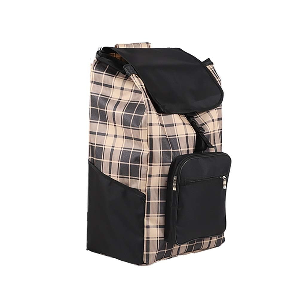 Borse Spesa per Carrello, Carrello Spesa Borsa Sostitutiva Carrello Spesa Borsa da 45 Litri con Tasca Tascabile di Ricambio for Carrello