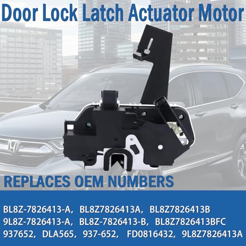 Image of Rear Left Driver Side Power Door Lock Actuator, Door Latch Compatible with Ford Escape 2008-2012, Mercury Mariner 2008-2011, Replaces 937-652 9L8Z-7826413-A BL8Z-7826413-A
