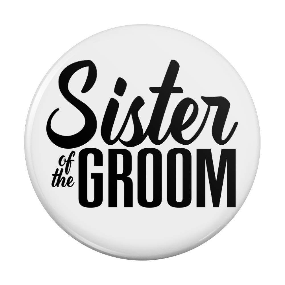 GRAPHICS & MORE Sister of the Groom Wedding Pinback Button Pin Badge - 1