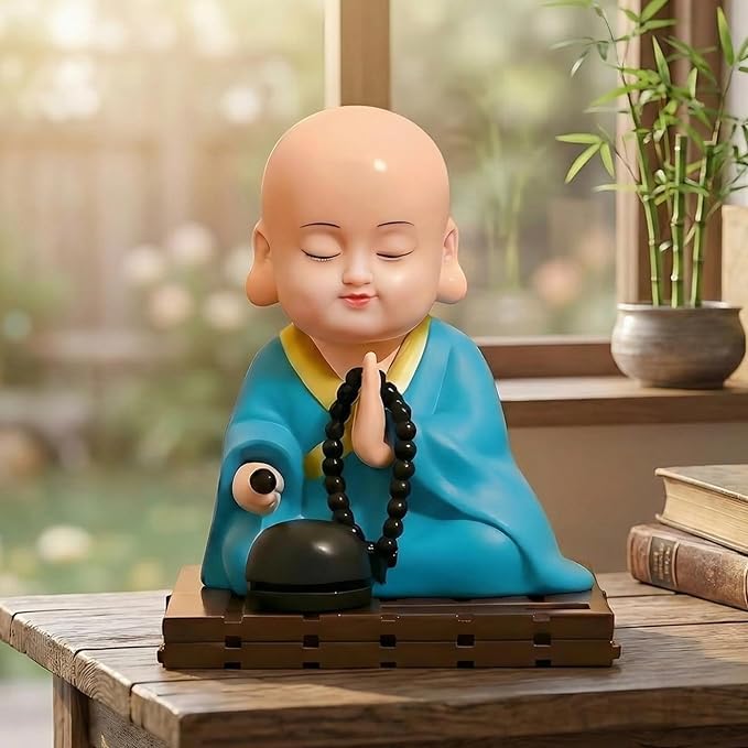 Moine bouddhiste Feng Shui décoration zen pour maison et voiture