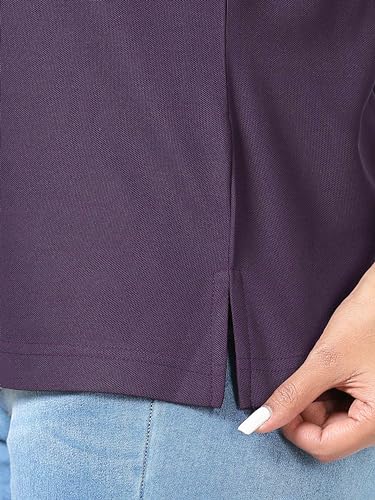 Image of STELLERS Women's Premium Polo T-Shirt, Regular Fit | Odour Resistant | Wrinkle Free | Quick Dry | Stretchable | Lightweight | Breathable | Sustainable | Anti-Static | Feather Touch Feel
