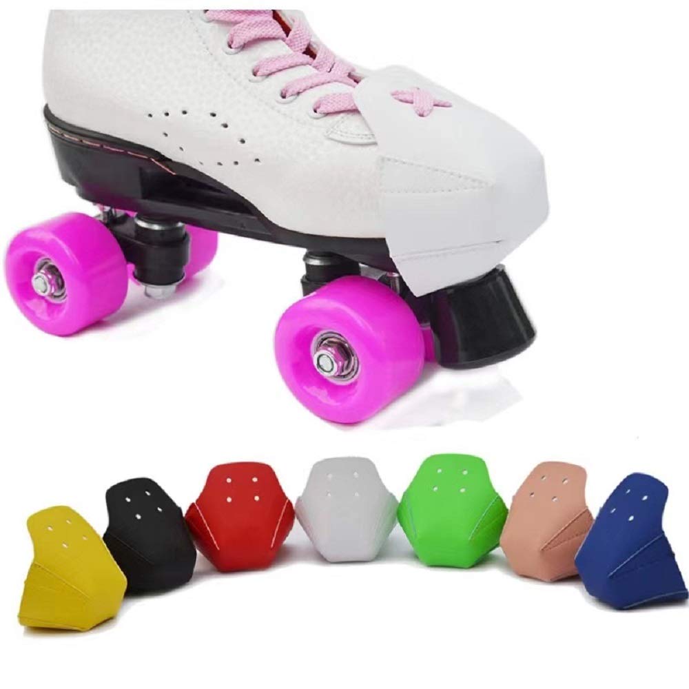 FJBenz 100% Real Cowhide | Toe Cap Guard Protectors for Roller Skate | Pair (Yellow)