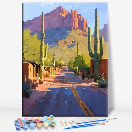 CAMELBACK ROAD ARIZONA toile peinture numéros 16 x 12