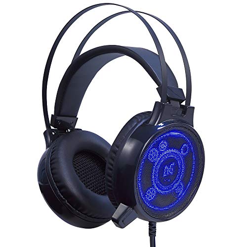 Auriculares Gaming FORME Gamer Headphone con Microfono 3.5mm Jack Estéreo Headset Compatible con PC Laptop Tablet