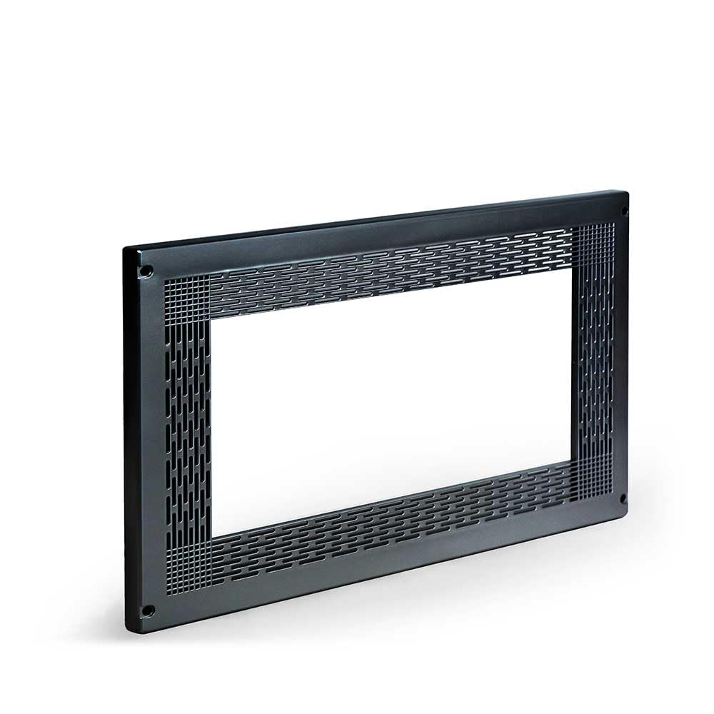 Cadre de Décoration Universel pour Micro-ondes 60x40 cm – Installation sur Meuble de Cuisine avec Kit Inclus – Résistant à la Chaleur – Installation Facile (Noir)