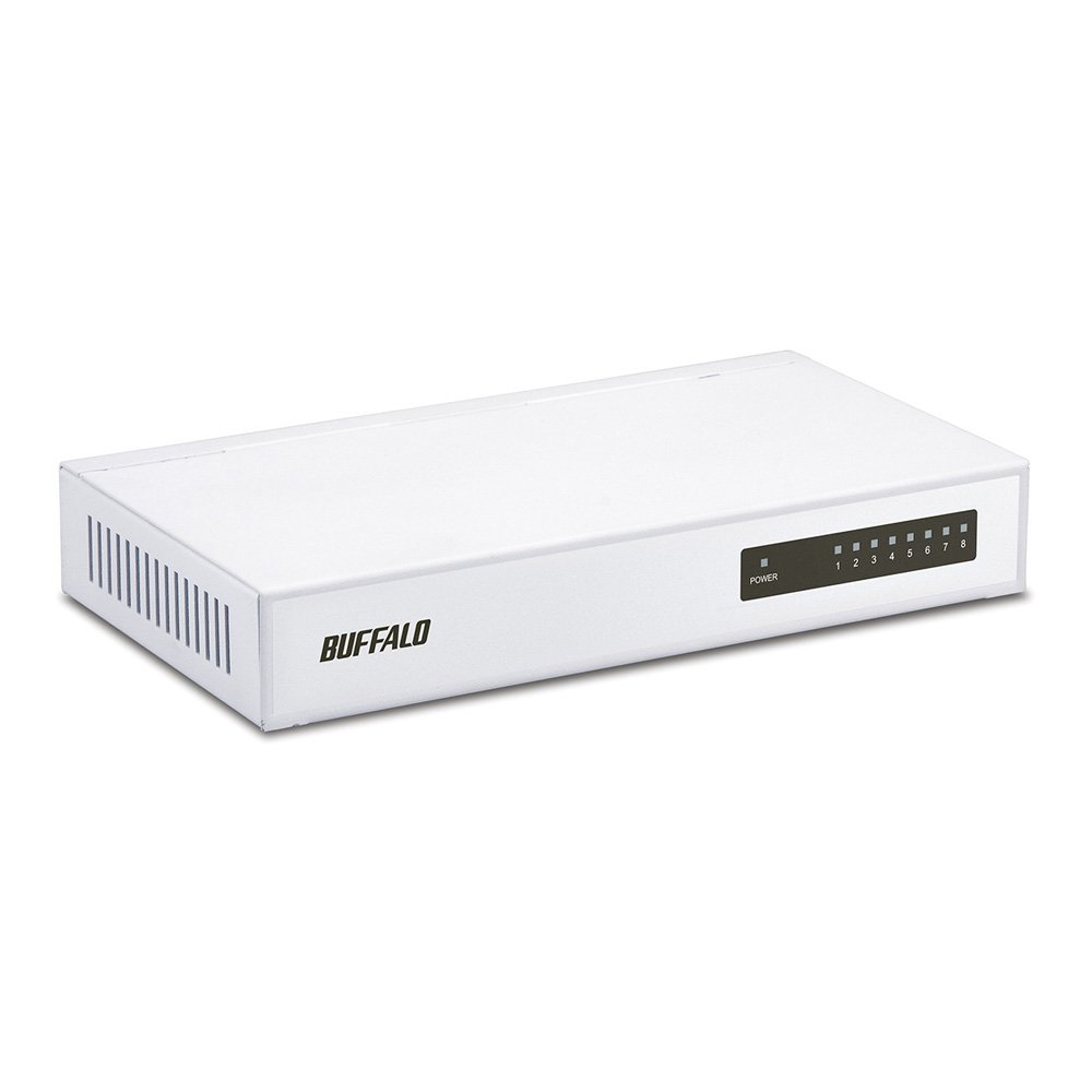 Amazon | バッファロー BUFFALO 10/100Mbps対応 金属筺体 電源内蔵 8 