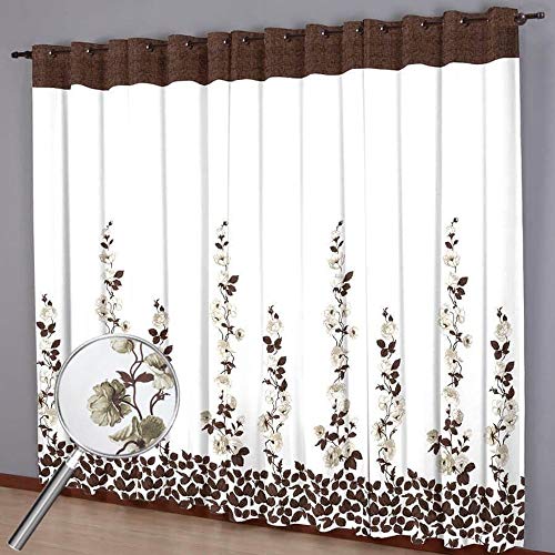 Cortina para Varão Sultan 300x240 cm Realce Premium Painel Valência Marrom e Bege