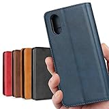 AQUOS Sense3 plus ケース 手帳型 シャープ sense3plus sense3+ 適用 SH-M11 SIMフリー SH-RM11 901SH ケース 手帳型 sense 3 plus ケース スマホケース アクオス センス3 プラス ケース au SHV46 / Softbank 対応 スマホケース 手帳 SHM11 SHRM11 CASE iCoverCase 内蔵マグネット スタンド機能 落ち着いた色 レトロ ネイビー